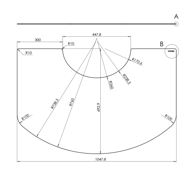 Glasvorlegeplatte Morsø für 6143,6843,6848